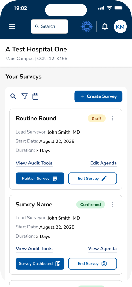 Survey Tool Mockup